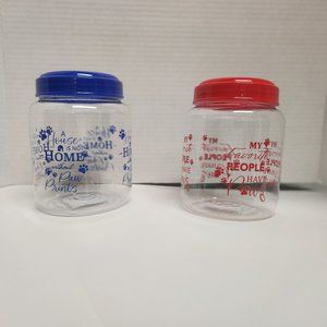 Two Dog Food Containers